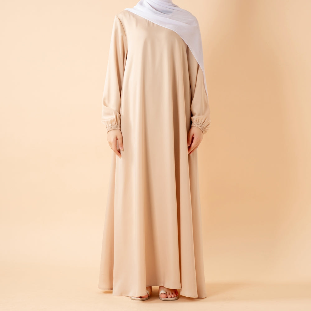 Modest Luxury Premium Satin Abaya | Umbrella Cut  Abaya(MA311)