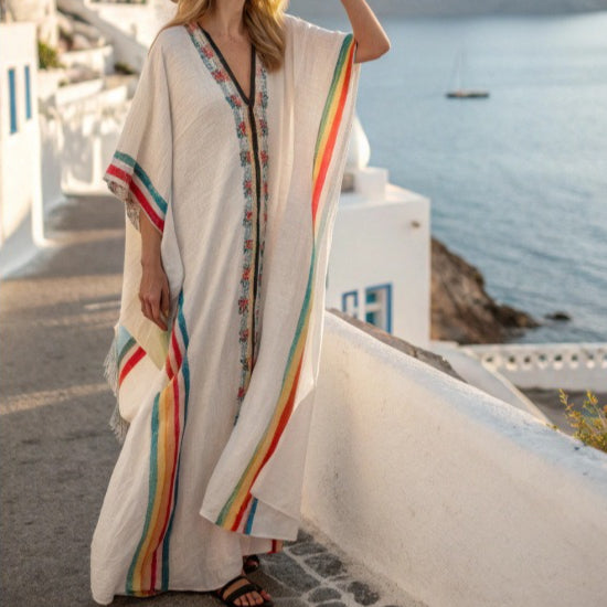 Printed Kaftan Maxi Dress(MS419)
