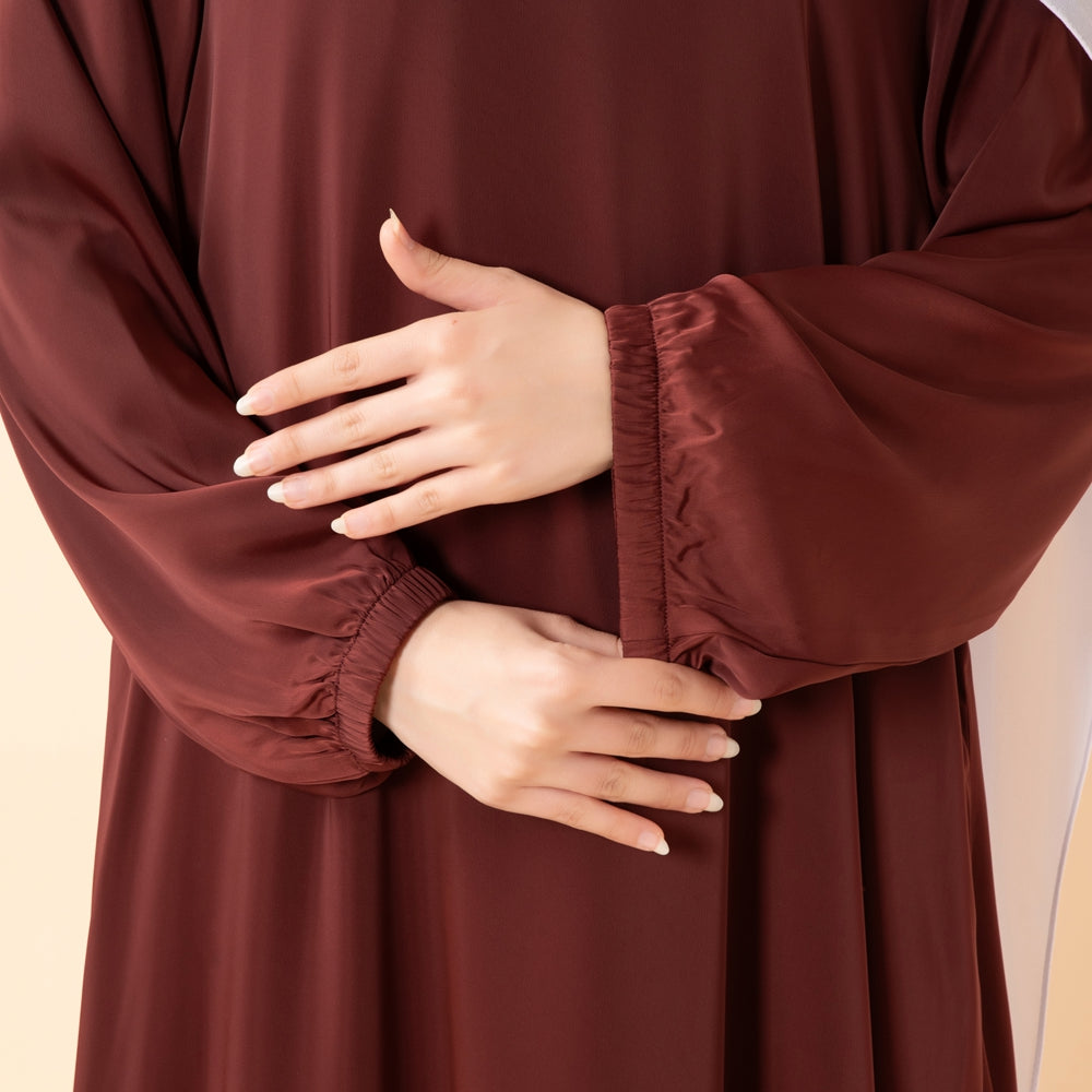 Modest Luxury Premium Satin Abaya | Umbrella Cut  Abaya(MA311)