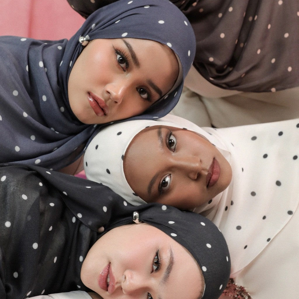 Polka Dot Hijab Scarf(MH223)