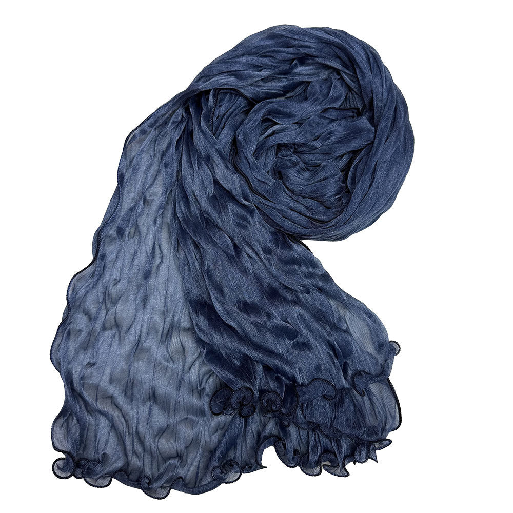 Crinkle Organza Hijab Scarf(MH222)