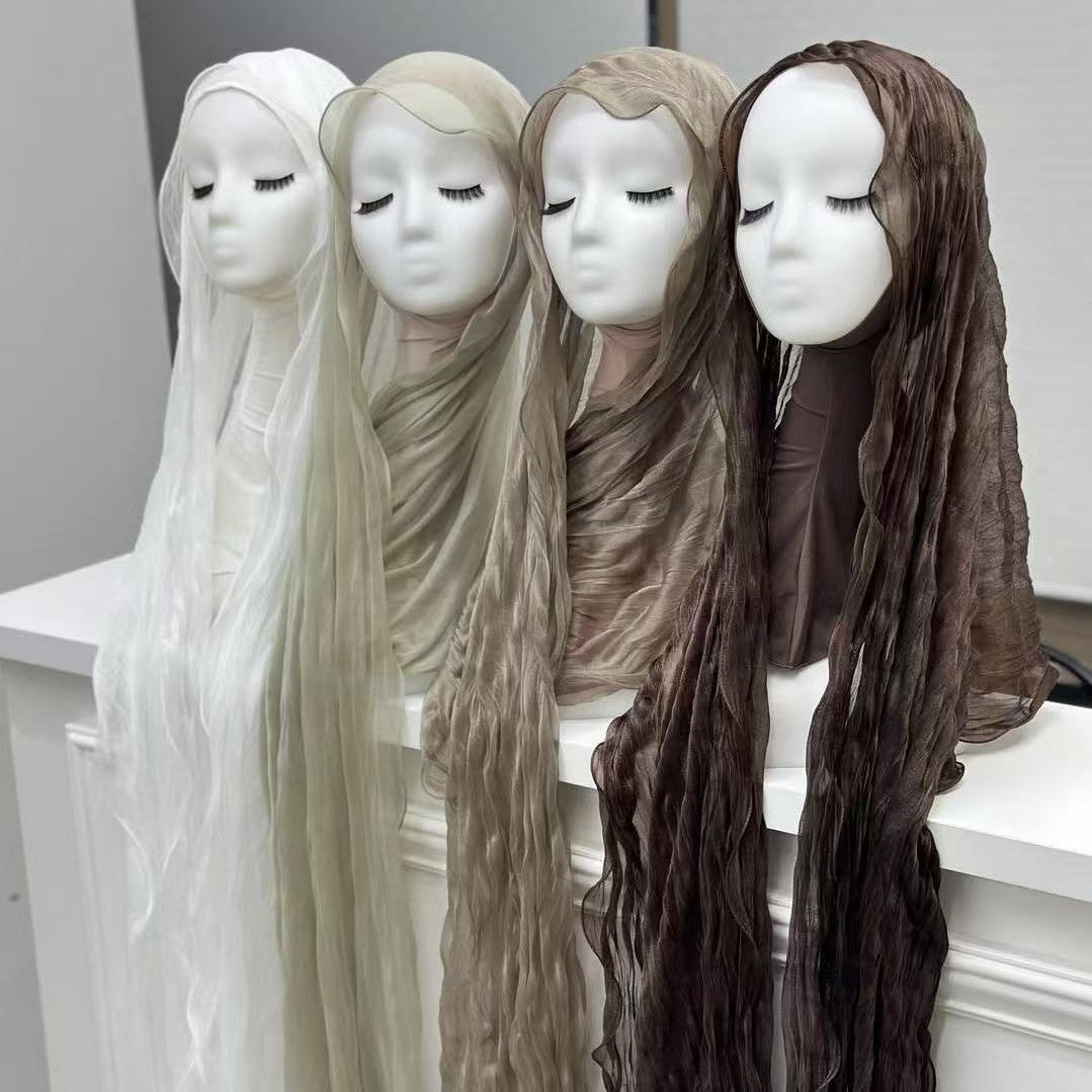 Crinkle Organza Hijab Scarf(MH222)