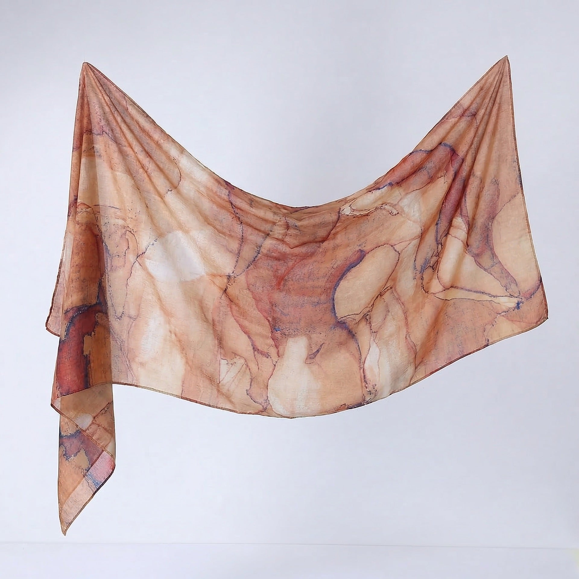 Watercolour Print Hijab Shawl(MH229)