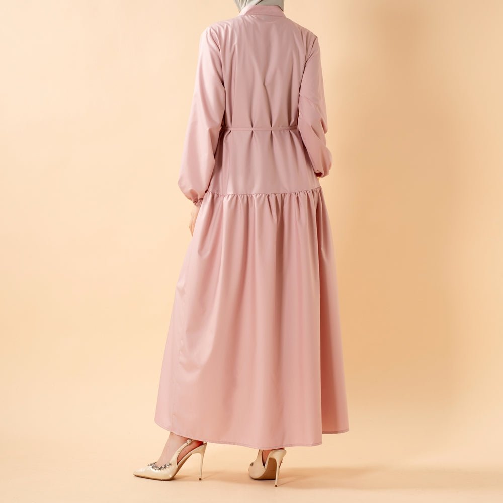 Full-length view of breathable Modal blend work abaya