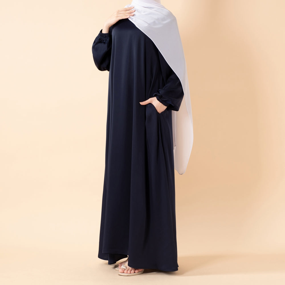 Modest Luxury Premium Satin Abaya | Umbrella Cut  Abaya(MA311)