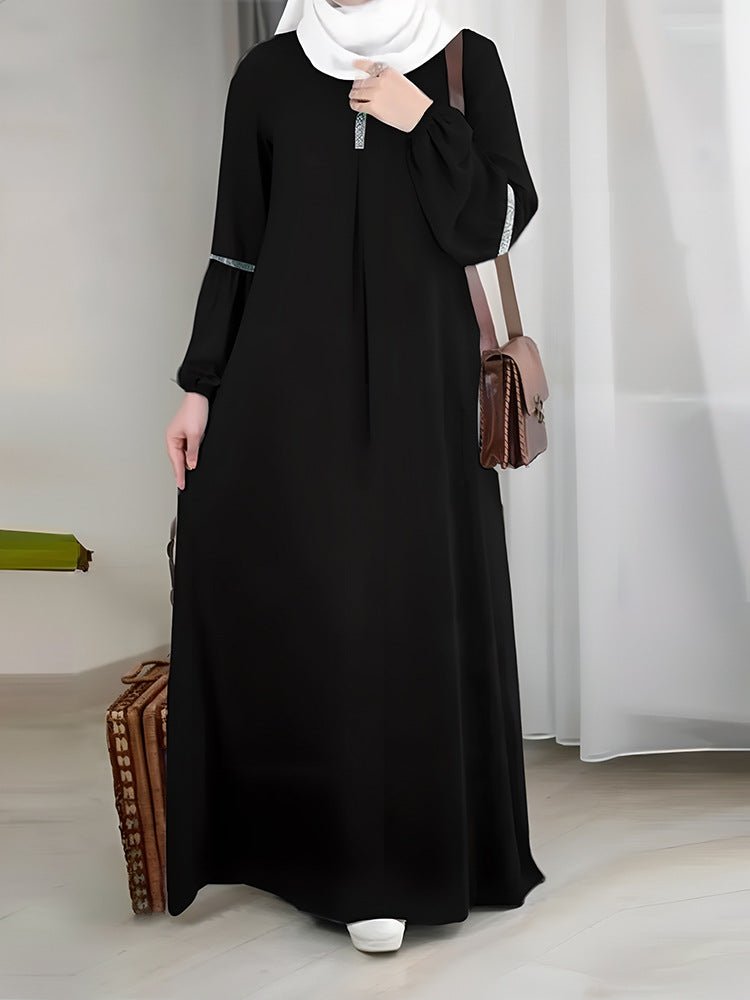 Abaya with Delicate Sequin Details