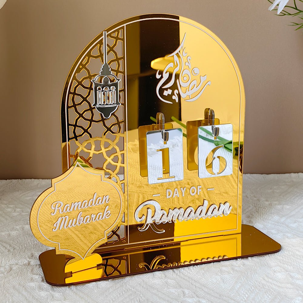 Creative Ramadan Countdown Acrylic Ornament (MAC381) - Mariam's Collection