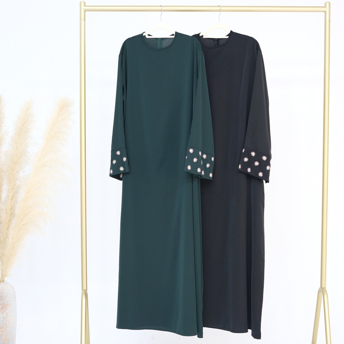 Daisy - Embroidered Abaya (MA089) - Mariam's Collection