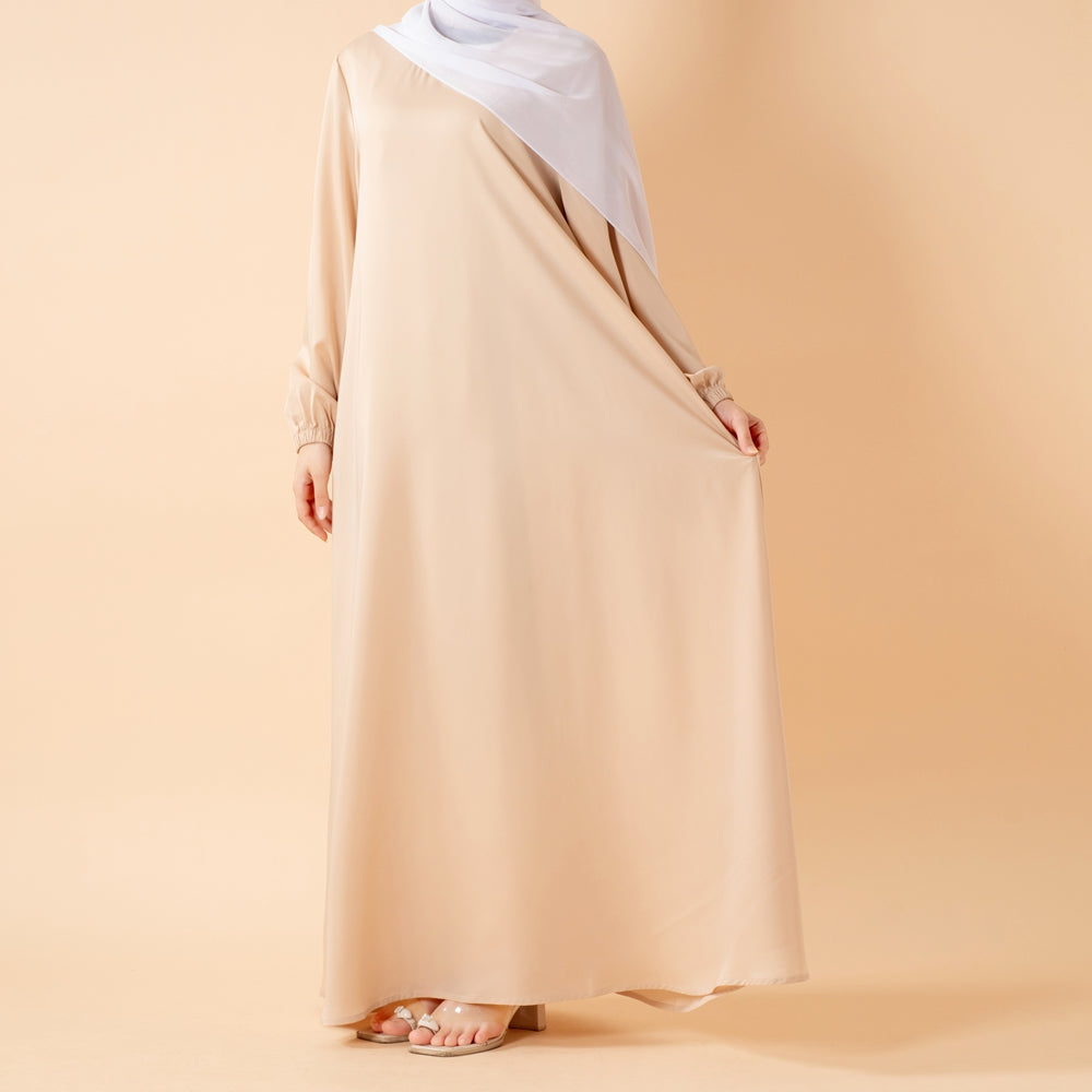Modest Luxury Premium Satin Abaya | Umbrella Cut  Abaya(MA311)