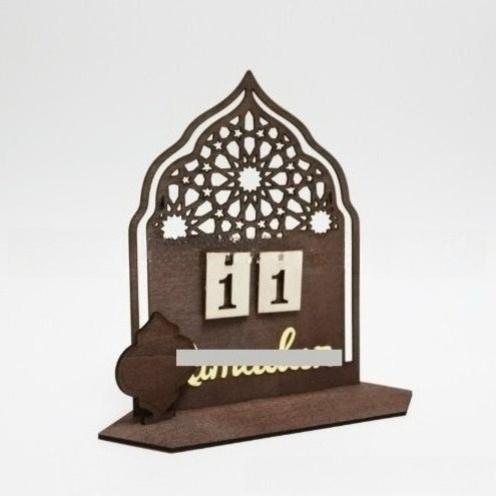 DIY Wooden Star & Moon Countdown Calendar (MAC337） - Mariam's Collection
