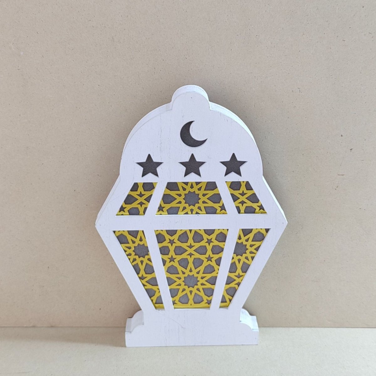 Eid Wooden LED Decorative Desktop Ornaments (MAC395) - Mariam's Collection