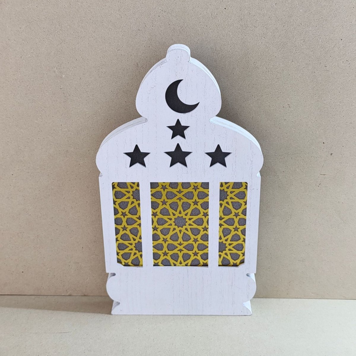 Eid Wooden LED Decorative Desktop Ornaments (MAC395) - Mariam's Collection