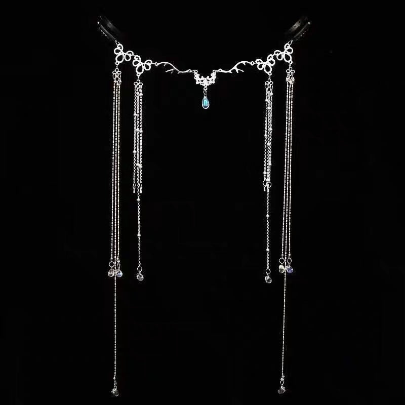 Elegance‌ Crystal Teardrop Hair Jewelry Forehead Accent (MAC335) - Mariam's Collection