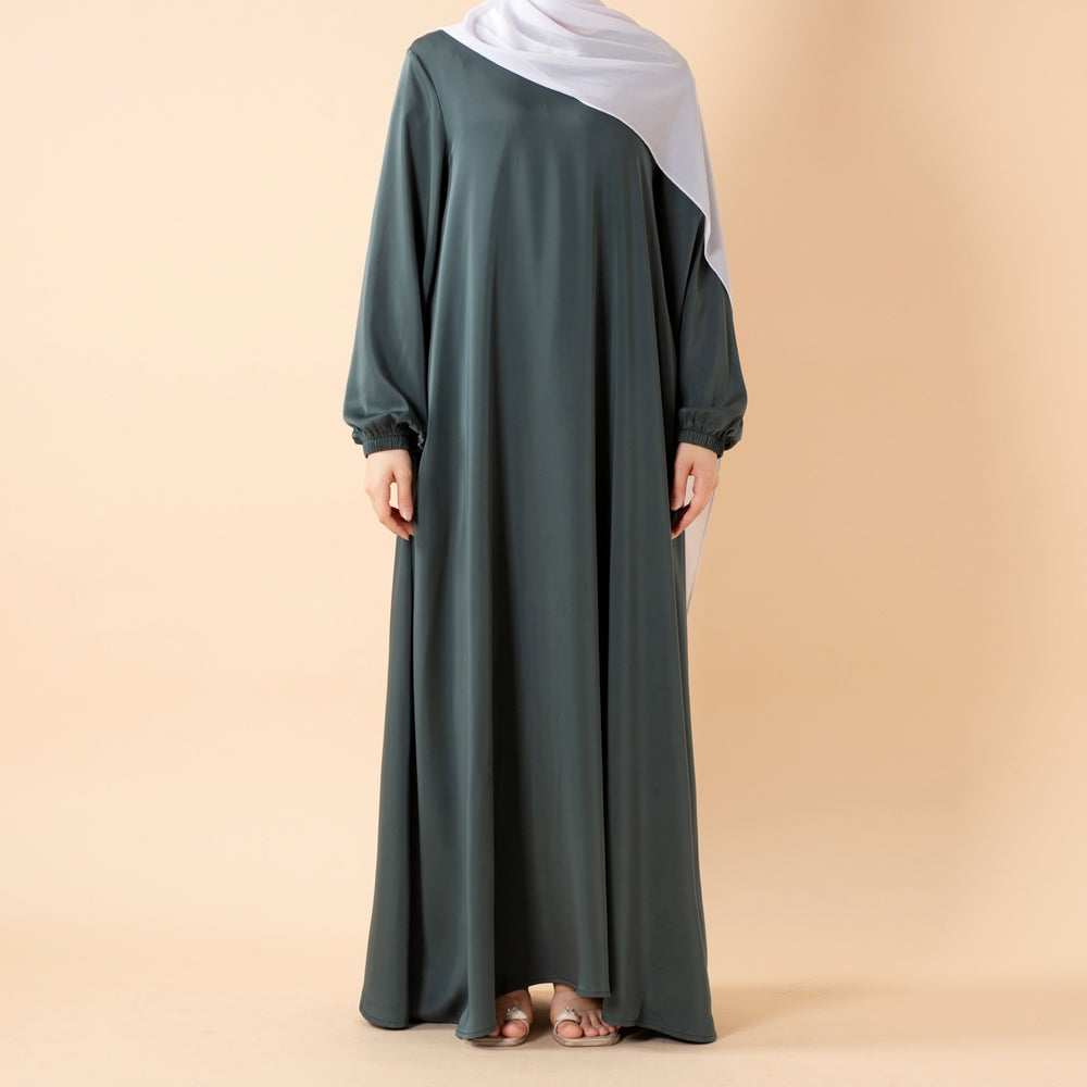 Modest Luxury Premium Satin Abaya | Umbrella Cut  Abaya(MA311)