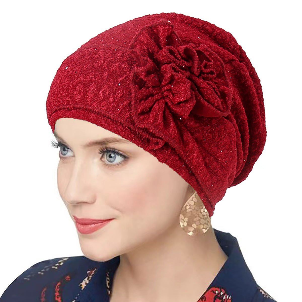 Fashion Women Solid Rose Flower Stretch Underscarf（MH112） - Mariam's Collection