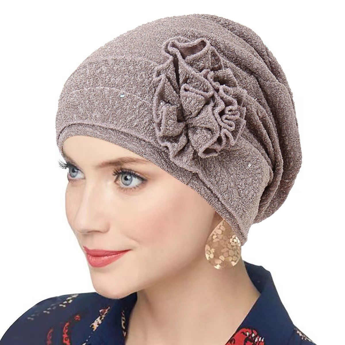 Fashion Women Solid Rose Flower Stretch Underscarf（MH112） - Mariam's Collection