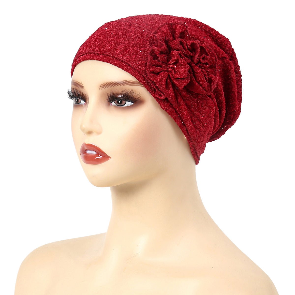 Fashion Women Solid Rose Flower Stretch Underscarf（MH112） - Mariam's Collection