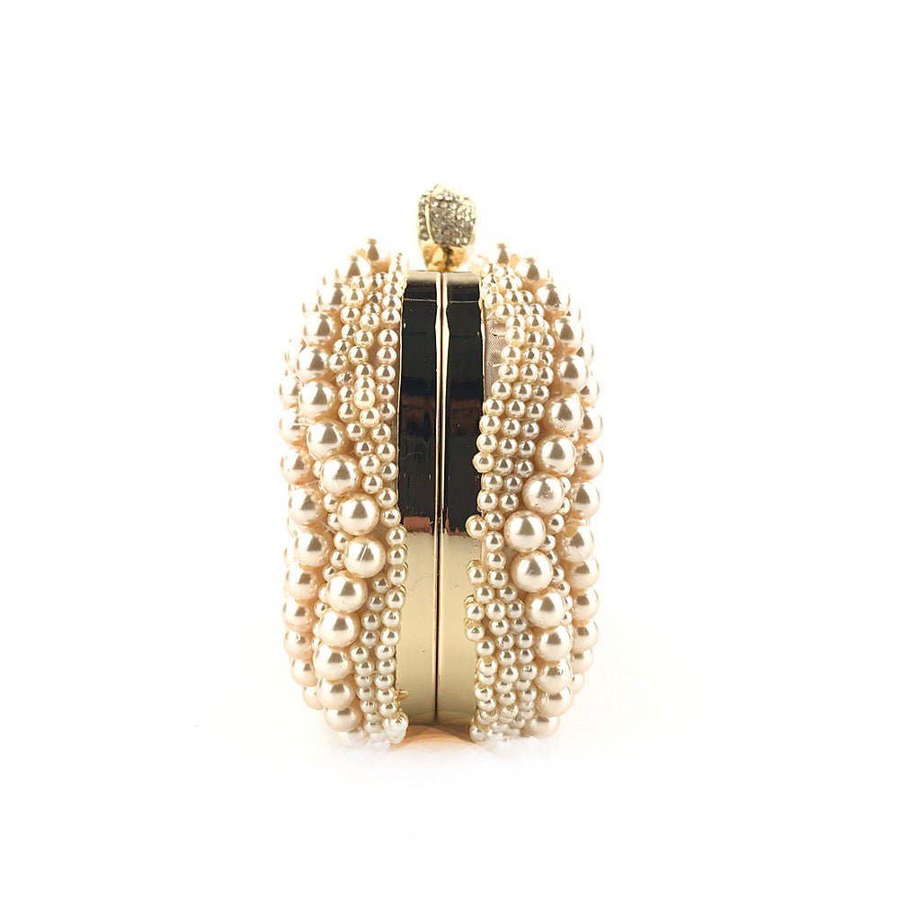 Hand - Beaded Pearl Evening Elegance Handbag (MAC286) - Mariam's Collection