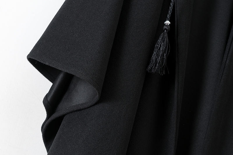Hooded Cape Coat(MS208) - Mariam's Collection