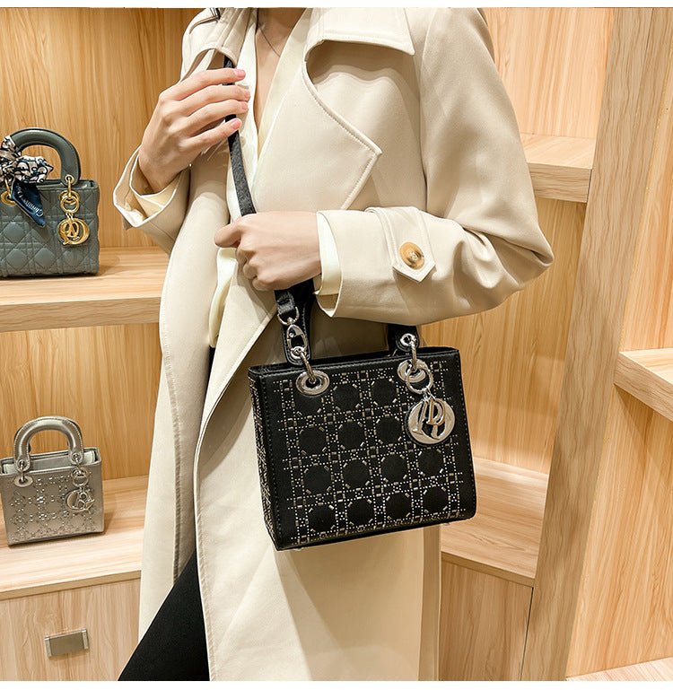 Hot diamond heavy industry high - end satin Princess Diana bag（MAC220） - Mariam's Collection