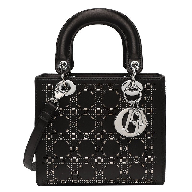 Hot diamond heavy industry high - end satin Princess Diana bag（MAC220） - Mariam's Collection