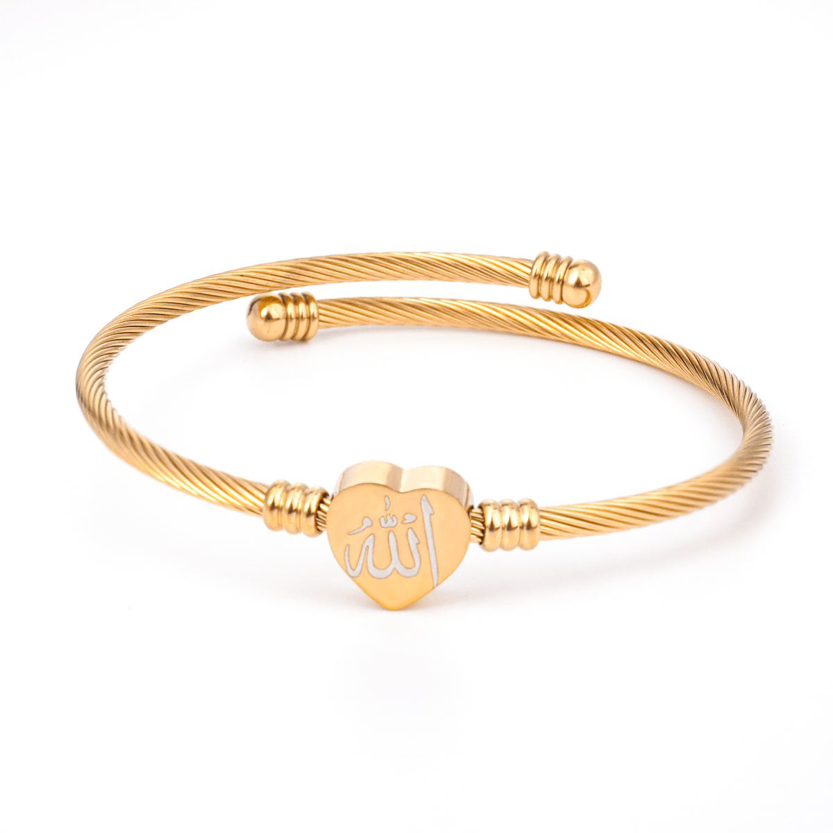 Islamic Allah Heart Bracelet Bracelet. (MAC245) - Mariam's Collection
