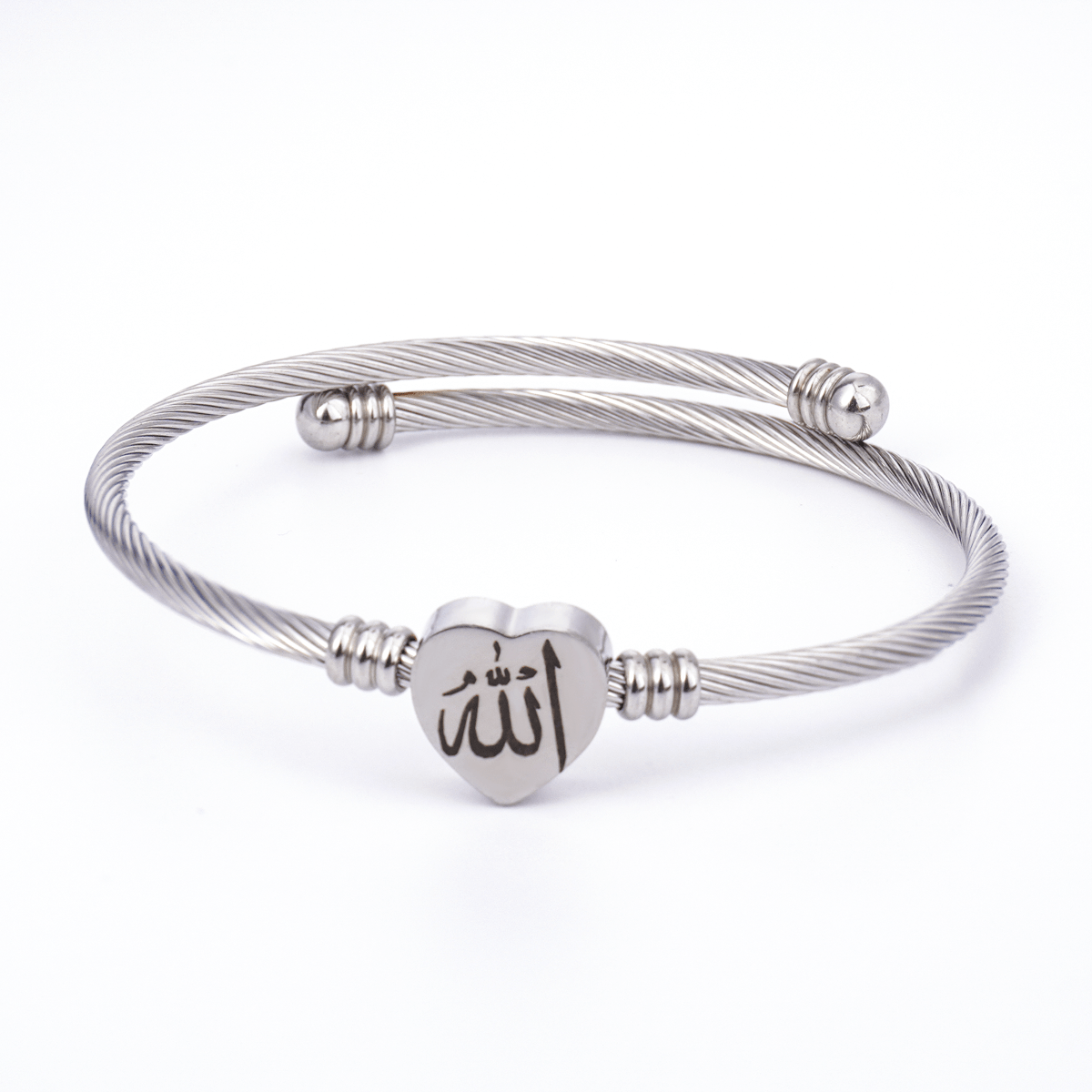 Islamic Allah Heart Bracelet Bracelet. (MAC245) - Mariam's Collection