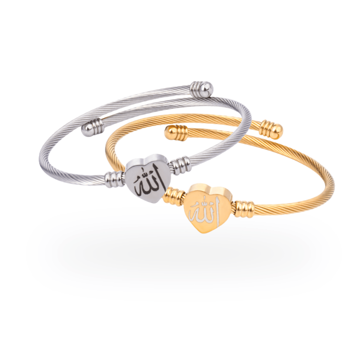Islamic Allah Heart Bracelet Bracelet. (MAC245) - Mariam's Collection