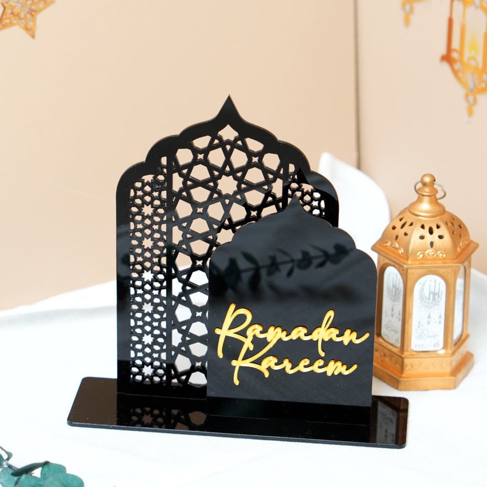 Islamic Hollow Pattern Acrylic Tabletop Decor (MAC404) - Mariam's Collection