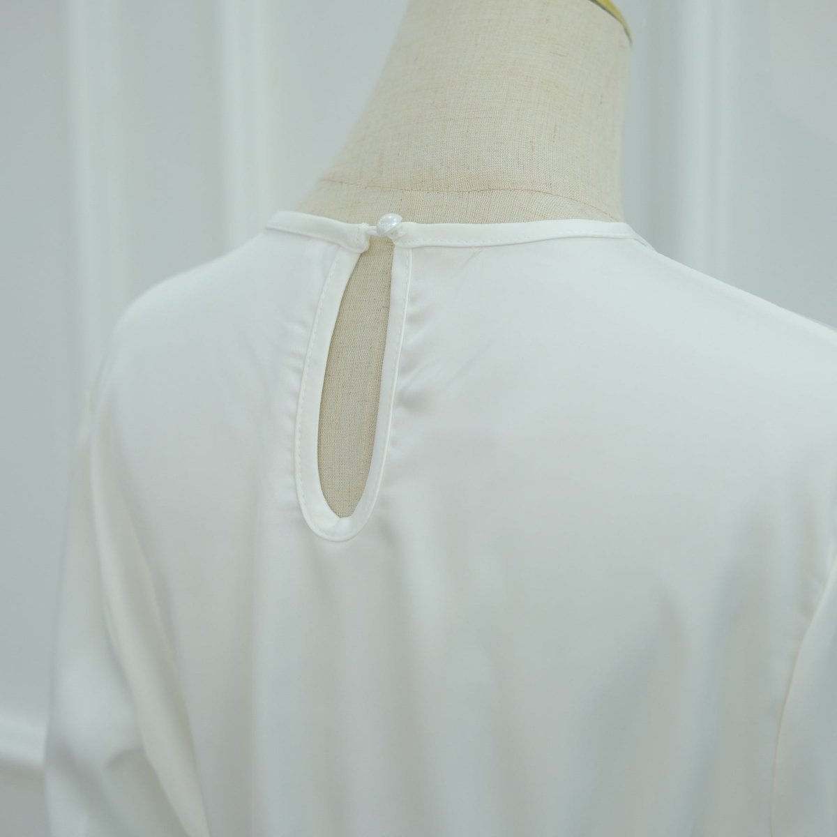 Chocolate colourway lace trim satin top with tonal brown contrast lace