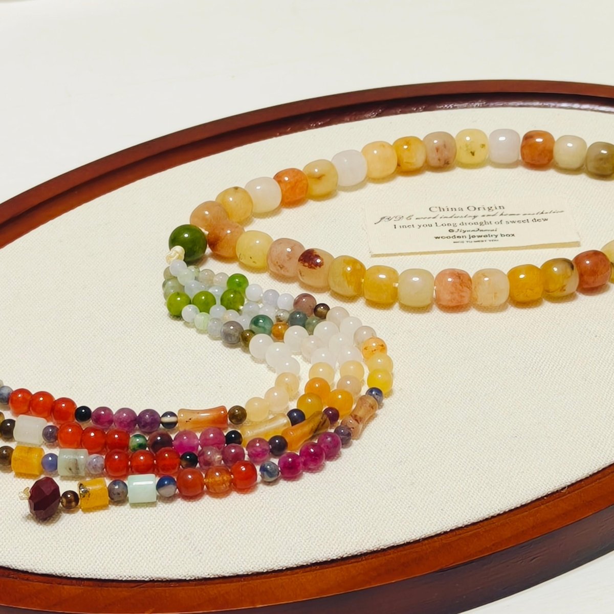 Luxury Elegance Fancy 33 Muslim Agate Tasibeeh with Tassels (MR083) - Mariam's Collection