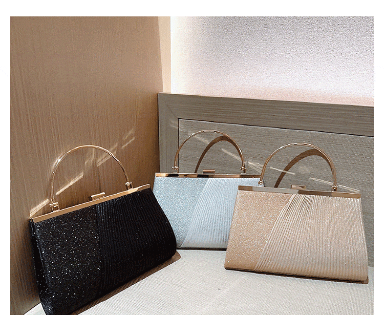 MAC040 Glitter Sequins Clutch Purses for Women - Mariam's Collection