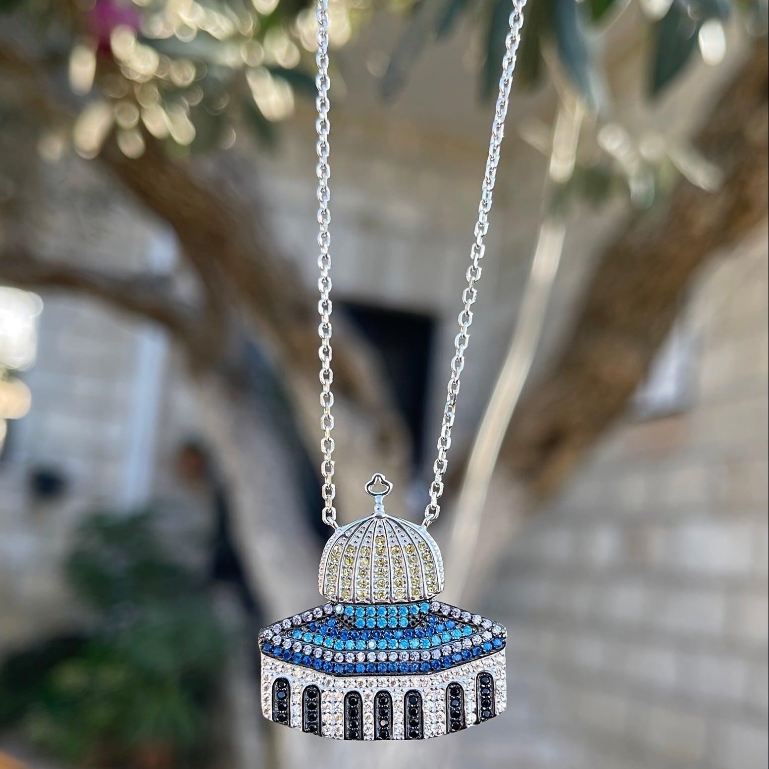 MAC112 Masijid Pattern Keffiyeh Necklace - Mariam's Collection