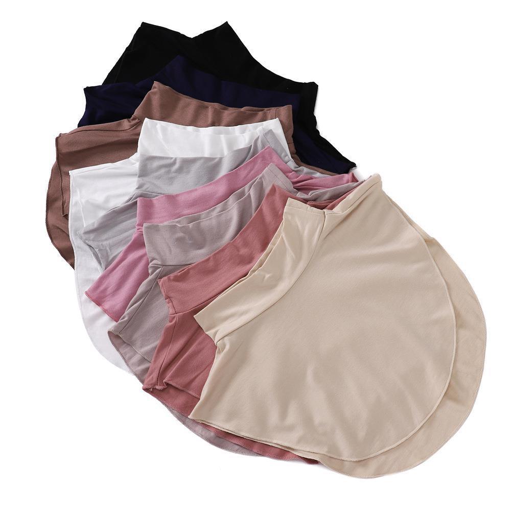 MAC144 Solid Color Modal Cotton Fake Collar Bottoming Collar - Mariam's Collection
