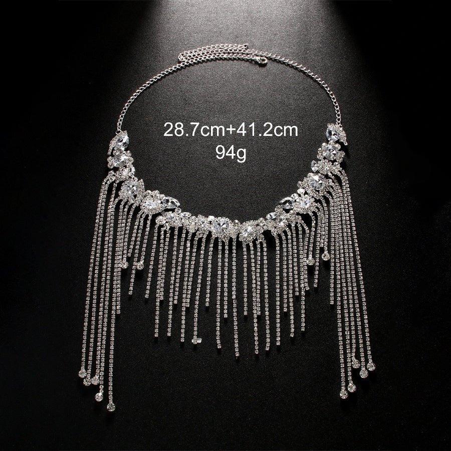 MAC152 Rhinestone Fringe Diamond Hair Accessories - Mariam's Collection