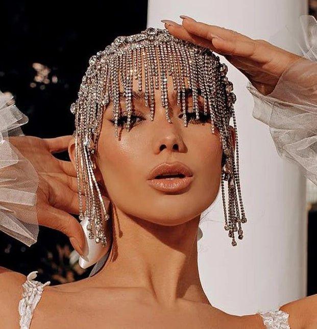 MAC152 Rhinestone Fringe Diamond Hair Accessories - Mariam's Collection