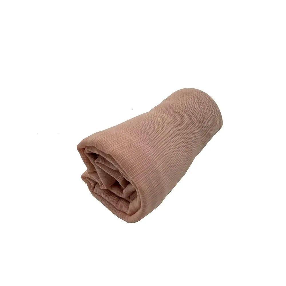 MH003 Crepe Scarf Crinkle Chiffon Hijab for Women Shawls Ripple Pleated - Mariam's Collection