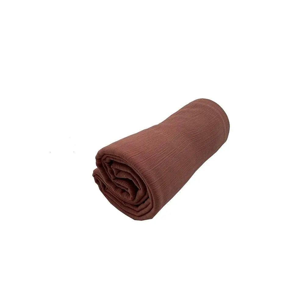 MH003 Crepe Scarf Crinkle Chiffon Hijab for Women Shawls Ripple Pleated - Mariam's Collection