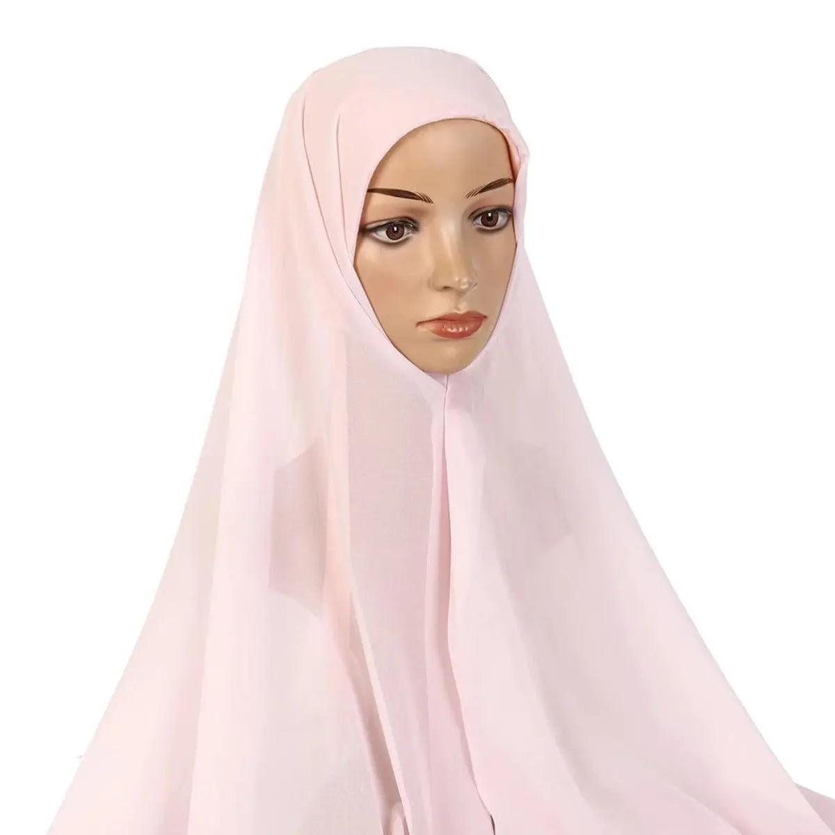MH004 Chiffon Instant Hijab with Modal Undercap - Mariam's Collection