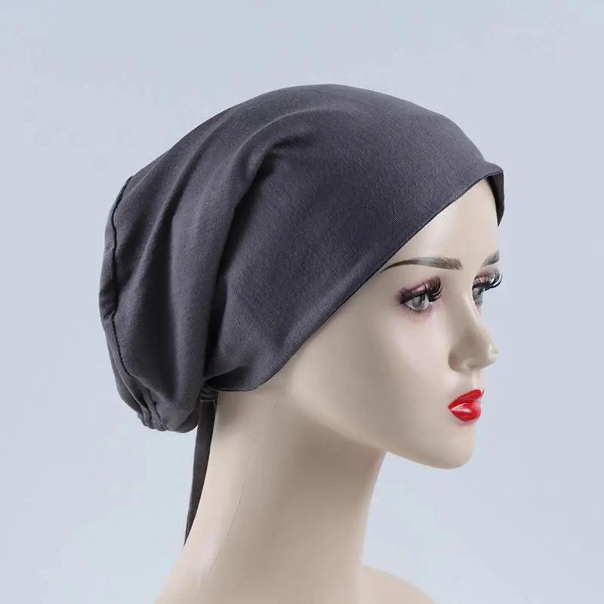 MH010 Double Layered Satin-lined Undercap - Mariam's Collection