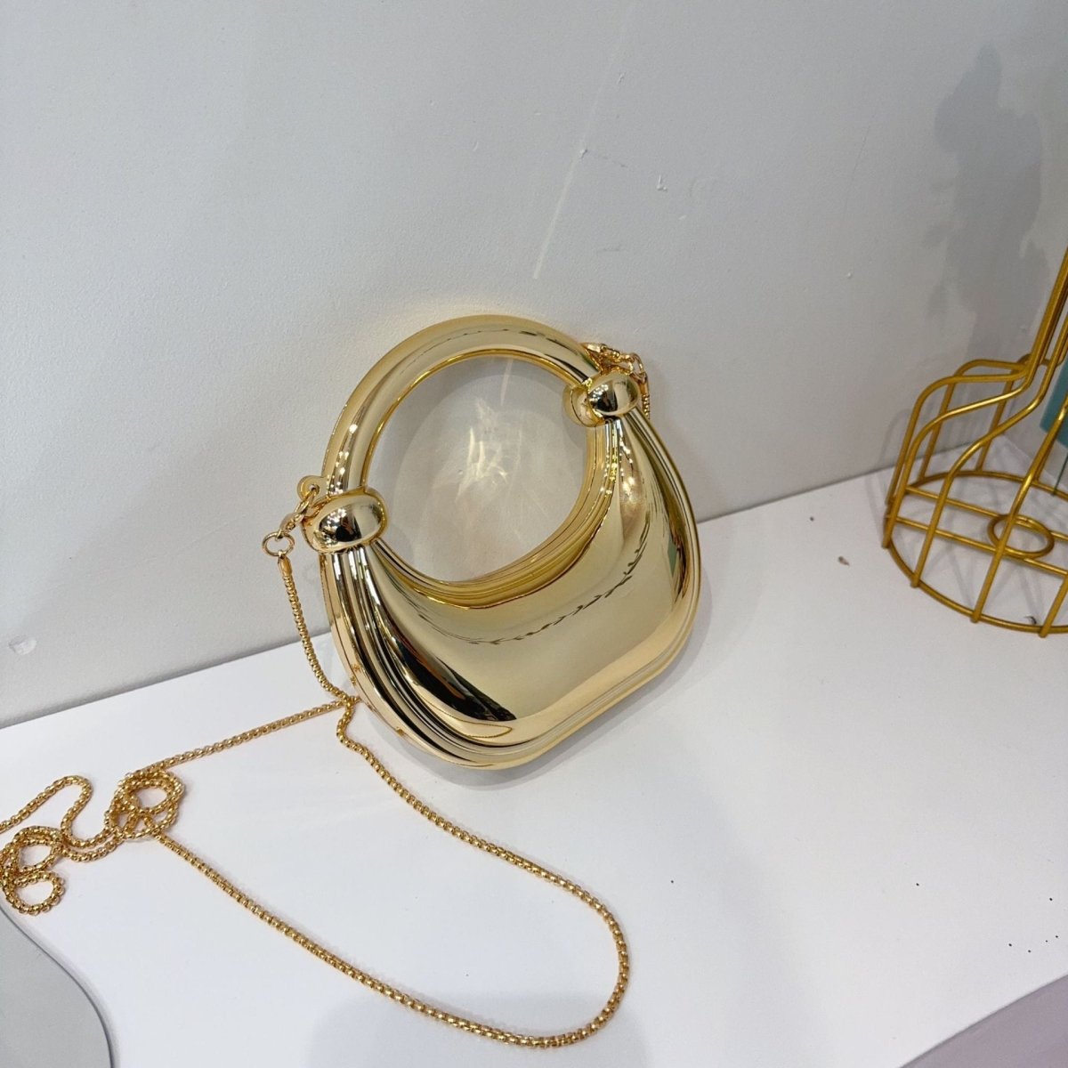 Mini Acrylic Crescent Bag Versatile Stylish Clutch Bag (MAC336) - Mariam's Collection