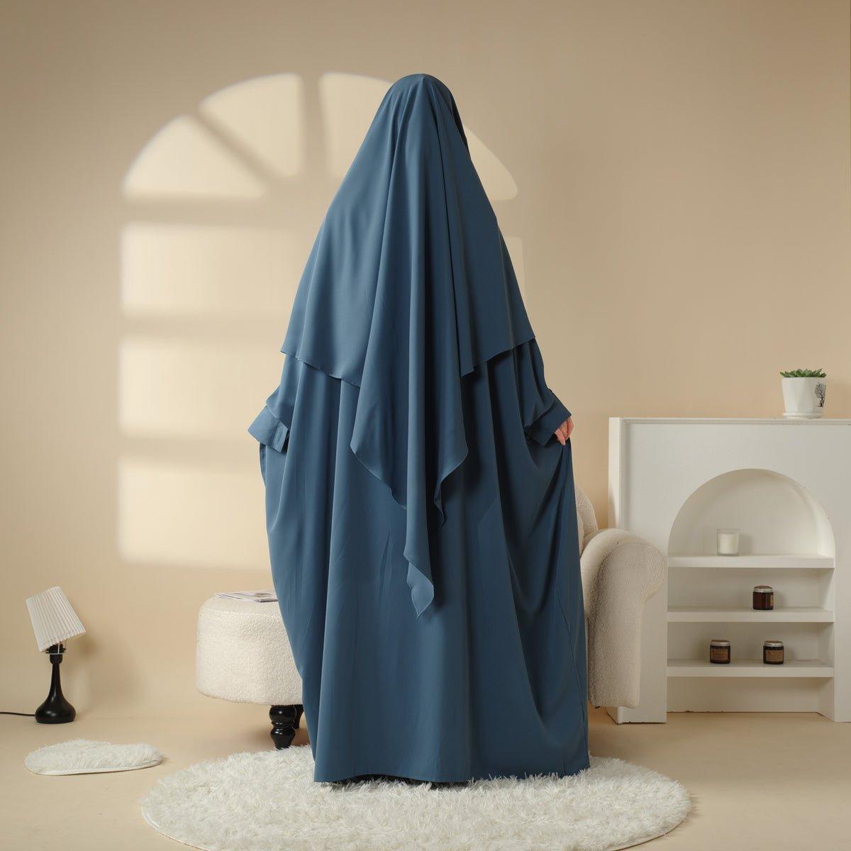 Matching Abaya Khimar Set