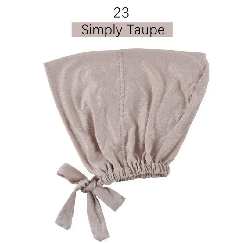 Modal Tie - Back Under Cap | Adjustable Hijab Bonnet(MH200) - Mariam's Collection