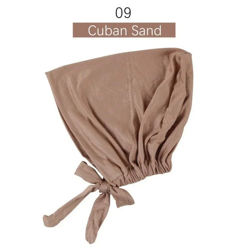 Modal Tie - Back Under Cap | Adjustable Hijab Bonnet(MH200) - Mariam's Collection