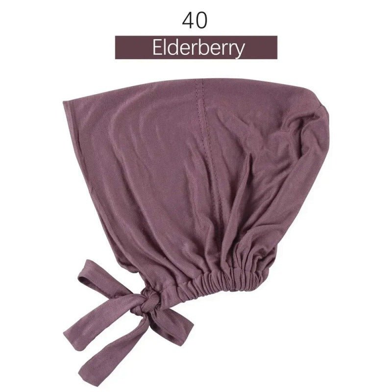 Modal Tie - Back Under Cap | Adjustable Hijab Bonnet(MH200) - Mariam's Collection