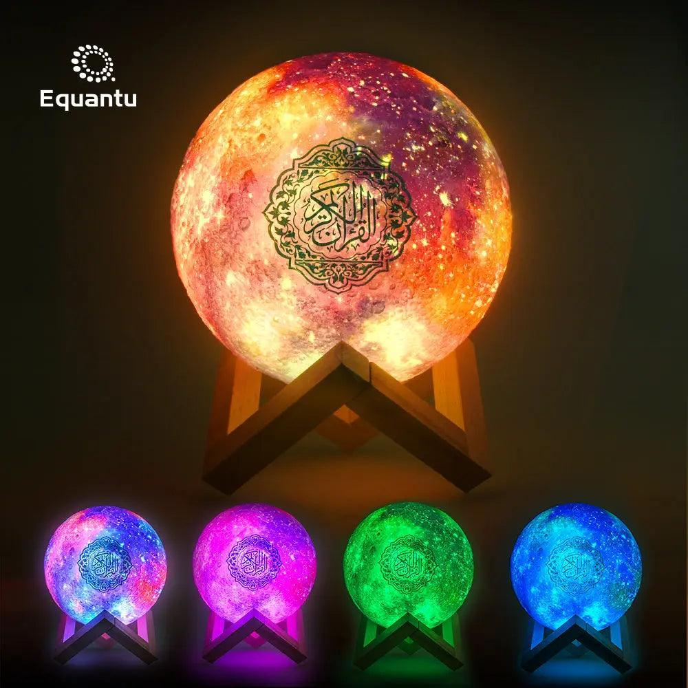 MR033 Color Moon Light Bluetooth Quran Speaker, QB512 Smart App Control Night Light - Mariam's Collection