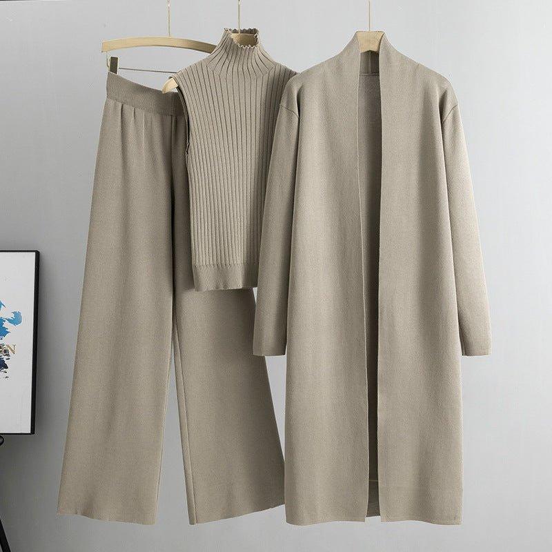 MS032 Sweater Set with Sleeveless Vest 3 - Piece Set - Mariam's Collection
