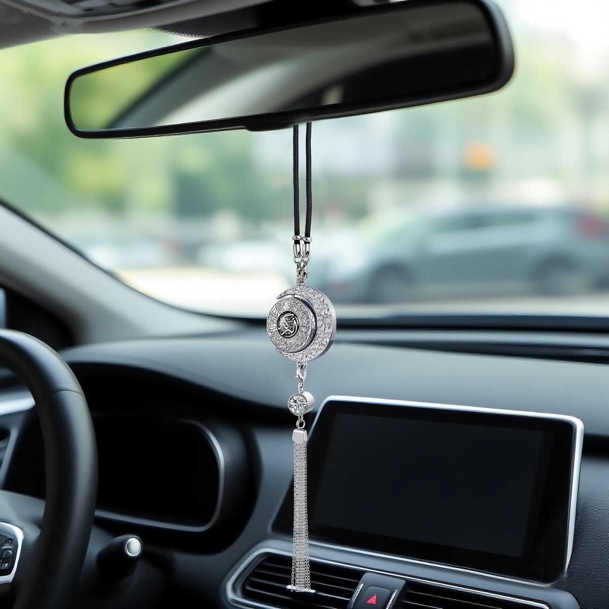 Islamic Hanging Car Accessory Made From Alloy | Quranic Ayat Car Hanging Ornament