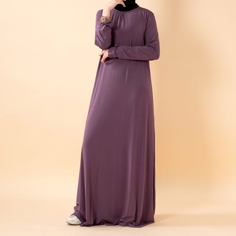 Natural Stretch Premium Lenzing™ Modal A - Line Dress (MA357) - Mariam's Collection
