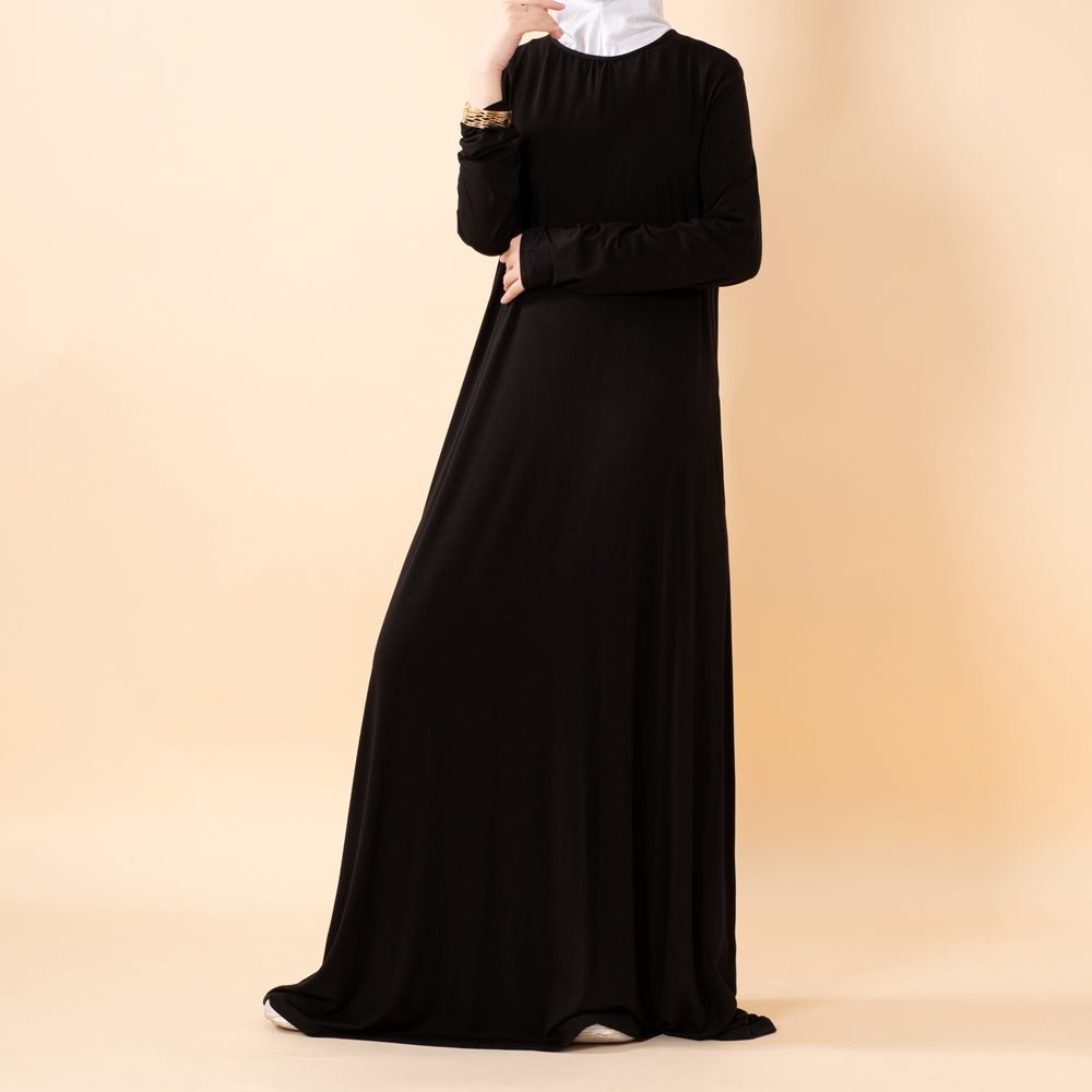 Natural Stretch Premium Lenzing™ Modal A - Line Dress (MA357) - Mariam's Collection